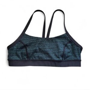 Lululemon Blue Patterned Sports Bra